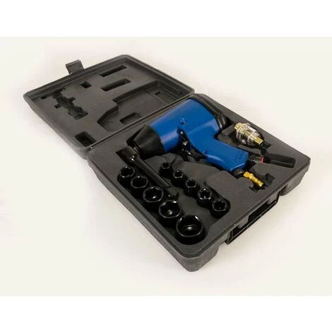 Mauk Druckluft Schlagschrauber Set 16 Teilig 320 Nm 1/2 Zoll Inklusive Koffer Und Nüsse - Schlagschraubersatz 5 Mauk Druckluft Schlagschrauber Set 16 Teilig 320 Nm 1/2 Zoll Inklusive Koffer Und Nüsse - Schlagschraubersatz – Bild 3