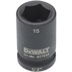 DeWALT Steckschlüssel Lang 12mm 1/2 Schlagfest - DT7546-QZ
