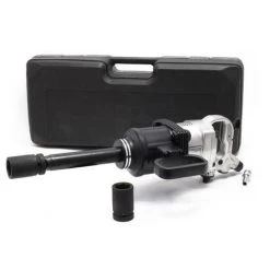 WILTEC Druckluft Schlagschrauber 25,4mm (1 Zoll) Mit Stecknüssen & Montierbaren Griff