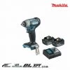MAKITA 18V Bürstenloser Schlagbolzen - 2 Batterien BL1830B 3.0Ah - 1 Schnellladegerät DC18RC DTW180RFJ -Drehschlagschrauber Soldes 14751238 1