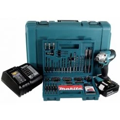 Makita DTD 156 STK Akku Schlagschrauber 18V 155Nm 1/4" + 1x Akku 5,0Ah + Ladegerät + 100 Tlg. Bit Bohrer Set + Koffer 10 Makita DTD 156 STK Akku Schlagschrauber 18V 155Nm 1/4" + 1x Akku 5,0Ah + Ladegerät + 100 Tlg. Bit Bohrer Set + Koffer -Drehschlagschrauber Soldes 19359085 4