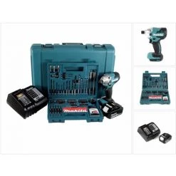 Makita DTD 156 STK Akku Schlagschrauber 18V 155Nm 1/4" + 1x Akku 5,0Ah + Ladegerät + 100 Tlg. Bit Bohrer Set + Koffer 11 Makita DTD 156 STK Akku Schlagschrauber 18V 155Nm 1/4" + 1x Akku 5,0Ah + Ladegerät + 100 Tlg. Bit Bohrer Set + Koffer -Drehschlagschrauber Soldes 19359085 5