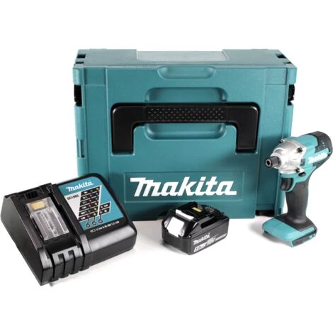 Makita DTD 156 RT1J Akku Schlagschrauber 18V 155Nm + 1x Akku 5,0Ah + Ladegerät + Makpac 5 Makita DTD 156 RT1J Akku Schlagschrauber 18V 155Nm + 1x Akku 5,0Ah + Ladegerät + Makpac – Bild 3