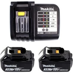 Makita DTD 156 SF1J Akku Schlagschrauber 18V 155Nm + 2x Akku 3,0Ah + Ladegerät + Makpac -Drehschlagschrauber Soldes 19363293 4