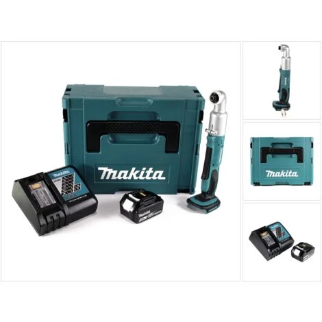 Makita DTL 061 RF1J Akku Winkelschlagschrauber 18V 1/4" 60Nm + 1x Akku 3,0Ah + Ladegerät + Makpac 4 Makita DTL 061 RF1J Akku Winkelschlagschrauber 18V 1/4" 60Nm + 1x Akku 3,0Ah + Ladegerät + Makpac – Bild 2