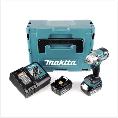 Makita DTW 285 RFJ Akku Schlagschrauber 18V 280Nm 1/2" Brushless + 2x Akku 3,0Ah + Ladegerät + Makpac 4 Makita DTW 285 RFJ Akku Schlagschrauber 18V 280Nm 1/2" Brushless + 2x Akku 3,0Ah + Ladegerät + Makpac – Bild 2