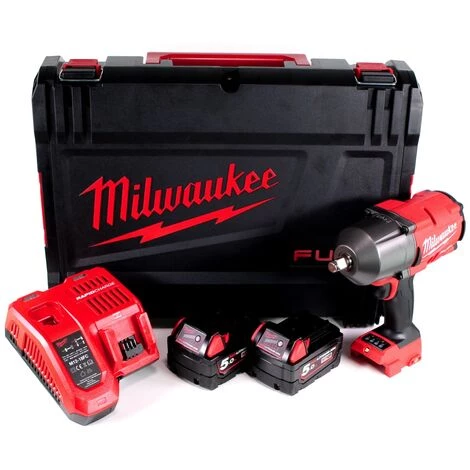 MAKITA Milwaukee M18 FHIWF12-502X Akku Schlagschrauber 1/2" 18 V 1356 Nm ( 4933459696 ) + 2x Akkus 5,0 Ah + Ladegerät + HD Box 3 MAKITA Milwaukee M18 FHIWF12-502X Akku Schlagschrauber 1/2" 18 V 1356 Nm ( 4933459696 ) + 2x Akkus 5,0 Ah + Ladegerät + HD Box