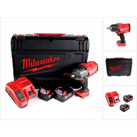 MAKITA Milwaukee M18 FHIWF12-502X Akku Schlagschrauber 1/2" 18 V 1356 Nm ( 4933459696 ) + 2x Akkus 5,0 Ah + Ladegerät + HD Box 4 MAKITA Milwaukee M18 FHIWF12-502X Akku Schlagschrauber 1/2" 18 V 1356 Nm ( 4933459696 ) + 2x Akkus 5,0 Ah + Ladegerät + HD Box – Bild 2
