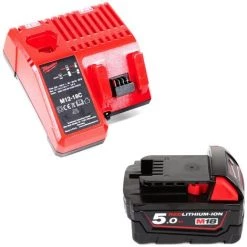 .MILWAUKEE. Milwaukee M18 FHIWF12-501X Akku Schlagschrauber 1/2" 18 V 1356 Nm + 1x Akku 5,0 Ah + Ladegerät + HD Box