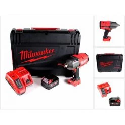 .MILWAUKEE. Milwaukee M18 FHIWF12-501X Akku Schlagschrauber 1/2" 18 V 1356 Nm + 1x Akku 5,0 Ah + Ladegerät + HD Box -Drehschlagschrauber Soldes 19447374 3