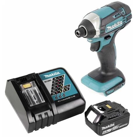 Makita DTD 152 RG1 Akku Schlagschrauber 18 V 165 Nm + 1x Akku 6,0 Ah + Ladegerät 6 Makita DTD 152 RG1 Akku Schlagschrauber 18 V 165 Nm + 1x Akku 6,0 Ah + Ladegerät – Bild 4