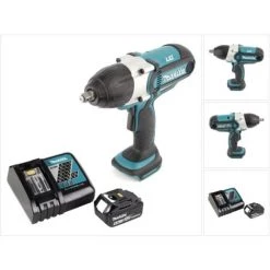 Makita DTW 450 RG1 Akku Schlagschrauber 18 V 440 Nm 1/2“ + 1x Akku 6,0 Ah + Ladegerät