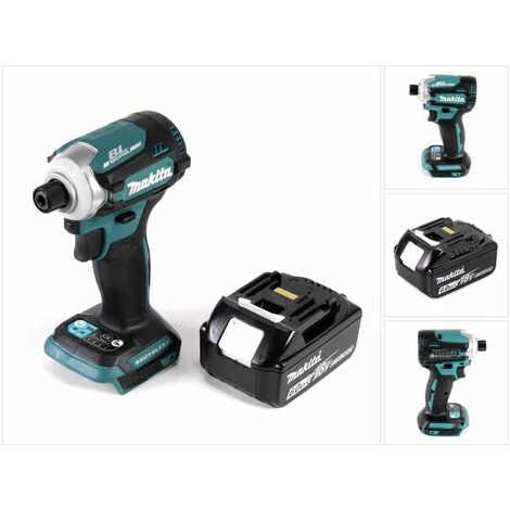 Makita DTD 171 G1 Akku Schlagschrauber 18V 170 Nm 1/4" Brushless + 1x Akku 6,0Ah - Ohne Ladegerät 3 Makita DTD 171 G1 Akku Schlagschrauber 18V 170 Nm 1/4" Brushless + 1x Akku 6,0Ah - Ohne Ladegerät