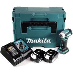 Makita DTD 171 RFJ Akku Schlagschrauber 18V 170Nm 1/4" Brushless + 2x 3,0Ah Akku + Ladegerät + Makpac -Drehschlagschrauber Soldes 23514582 3
