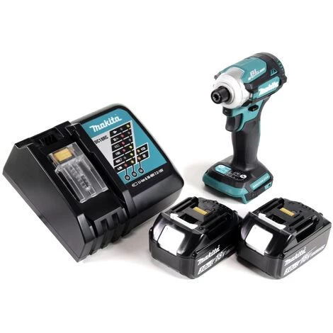 Makita DTD 171 RF Akku Schlagschrauber 18V 170Nm 1/4" Brushless + 2x Akku 3,0Ah + Ladegerät 4 Makita DTD 171 RF Akku Schlagschrauber 18V 170Nm 1/4" Brushless + 2x Akku 3,0Ah + Ladegerät – Bild 2