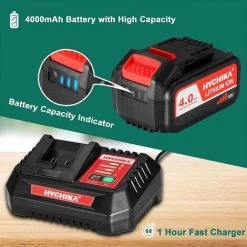 Akku Schlagschrauber, HYCHIKA 350N·m Schlagschrauber Mit 4,0 Ah 18 V Batterie, 3000 IPM Schlagfrequenz, 3PCS Buchsen Für 17/19/21mm, Adapter Für 10 Mm Dorn Und Aufbewahrungsbox Für Radschrauben 9 Akku Schlagschrauber, HYCHIKA 350N·m Schlagschrauber Mit 4,0 Ah 18 V Batterie, 3000 IPM Schlagfrequenz, 3PCS Buchsen Für 17/19/21mm, Adapter Für 10 Mm Dorn Und Aufbewahrungsbox Für Radschrauben -Drehschlagschrauber Soldes 28919719 3