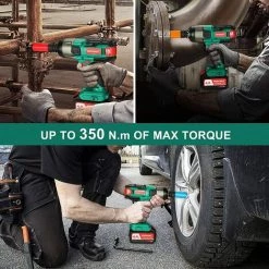 Akku Schlagschrauber, HYCHIKA 350N·m Schlagschrauber Mit 4,0 Ah 18 V Batterie, 3000 IPM Schlagfrequenz, 3PCS Buchsen Für 17/19/21mm, Adapter Für 10 Mm Dorn Und Aufbewahrungsbox Für Radschrauben 11 Akku Schlagschrauber, HYCHIKA 350N·m Schlagschrauber Mit 4,0 Ah 18 V Batterie, 3000 IPM Schlagfrequenz, 3PCS Buchsen Für 17/19/21mm, Adapter Für 10 Mm Dorn Und Aufbewahrungsbox Für Radschrauben -Drehschlagschrauber Soldes 28919719 5
