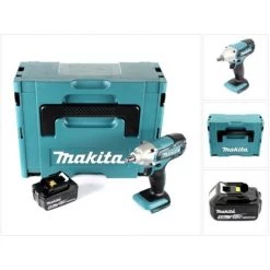 Makita DTW 190 T1J 18V Li-Ion Akku Schlagschrauber Im Makpac - Mit 1x BL 1850 5,0 Ah Akku, Ohne Ladegerät -Drehschlagschrauber Soldes 29981133 5