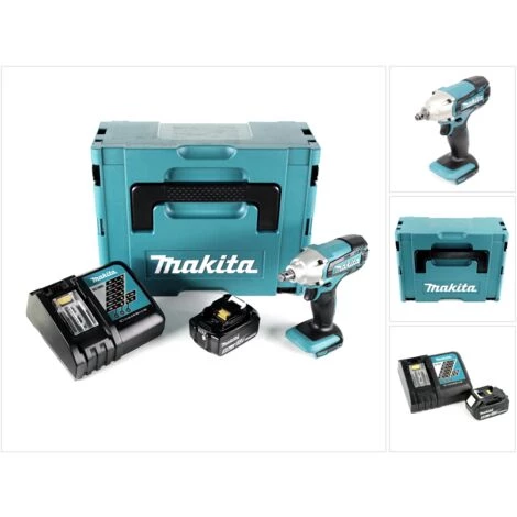 Makita DTW 190 RT1J Akku Schlagschrauber 18V 190Nm + 1x Akku 5,0Ah + Schnellladegerät Im Makpac 2 6 Makita DTW 190 RT1J Akku Schlagschrauber 18V 190Nm + 1x Akku 5,0Ah + Schnellladegerät Im Makpac 2 – Bild 4