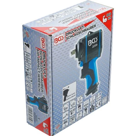 BGS Technic Druckluft-Schlagschrauber | 12,5 Mm (1/2") | 949 Nm 7 BGS Technic Druckluft-Schlagschrauber | 12,5 Mm (1/2") | 949 Nm – Bild 5