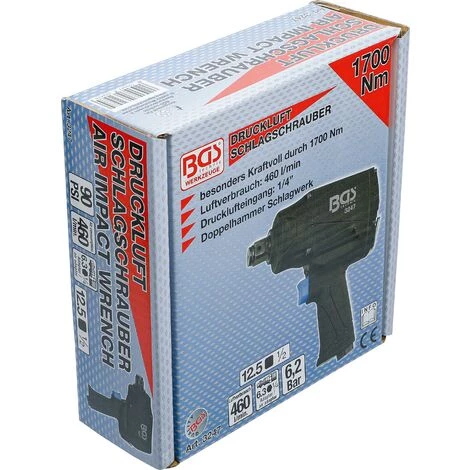 BGS Technic Druckluft-Schlagschrauber | 12,5 Mm (1/2") | 1700 Nm 7 BGS Technic Druckluft-Schlagschrauber | 12,5 Mm (1/2") | 1700 Nm – Bild 5