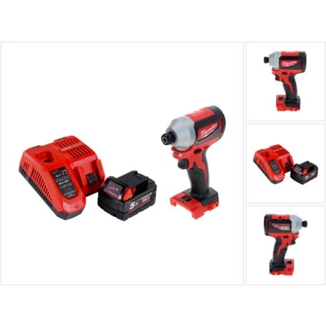 .MILWAUKEE. Milwaukee M18 BLID2-501FC Akku Schlagschrauber 18 V 180 Nm 1/4" Brushless + 1x Akku 5,0 Ah + Ladegerät 3 .MILWAUKEE. Milwaukee M18 BLID2-501FC Akku Schlagschrauber 18 V 180 Nm 1/4" Brushless + 1x Akku 5,0 Ah + Ladegerät