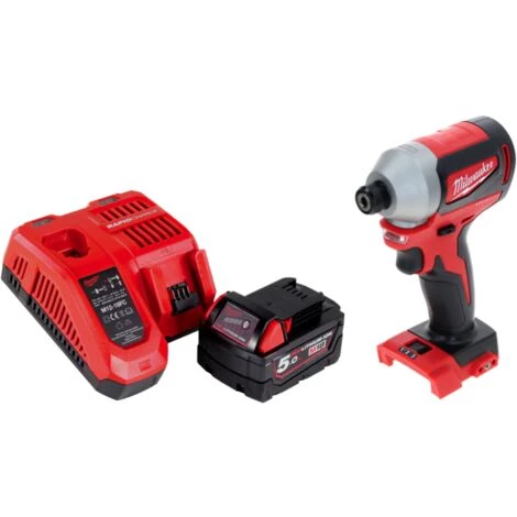 .MILWAUKEE. Milwaukee M18 BLID2-501FC Akku Schlagschrauber 18 V 180 Nm 1/4" Brushless + 1x Akku 5,0 Ah + Ladegerät 4 .MILWAUKEE. Milwaukee M18 BLID2-501FC Akku Schlagschrauber 18 V 180 Nm 1/4" Brushless + 1x Akku 5,0 Ah + Ladegerät – Bild 2