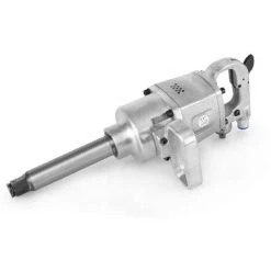 EBERTH 1 Zoll Profi Druckluft-Schlagschrauber Für Schwere Einsätze Inkl. Verlängerung (1620 Nm Drehmoment, 1/2" Druckluftanschluß, Hochleistungs Doppelschlagwerk, Jeweils 3 Rechts- Und Links-Drehmomente)