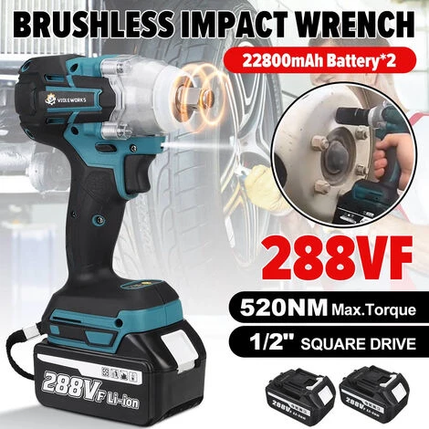 AUGIENB 288V Akku Schlagschrauber Bohrmaschine Akkuschrauber + 2 Batterien 7 AUGIENB 288V Akku Schlagschrauber Bohrmaschine Akkuschrauber + 2 Batterien – Bild 5