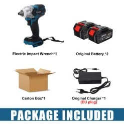 AUGIENB 18V Akku Schlagschrauber 300Nm Ratschen Schrauber Chrauber Mit 2 Batterien 9 AUGIENB 18V Akku Schlagschrauber 300Nm Ratschen Schrauber Chrauber Mit 2 Batterien -Drehschlagschrauber Soldes 34719627 3