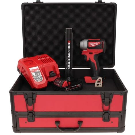 .MILWAUKEE. Milwaukee M18 BLID2-201FC TX Akku Schlagschrauber 18 V 180 Nm 1/4" Brushless + 1x Akku 2,0 Ah + Ladegerät + Gliedermaßstab + TX Koffer 7 .MILWAUKEE. Milwaukee M18 BLID2-201FC TX Akku Schlagschrauber 18 V 180 Nm 1/4" Brushless + 1x Akku 2,0 Ah + Ladegerät + Gliedermaßstab + TX Koffer – Bild 5