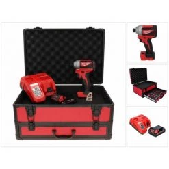 Milwaukee M18 BLID2-201FC TX Akku Schlagschrauber 18 V 180 Nm 1/4" Brushless + 1x Akku 2,0 Ah + Ladegerät + TX Koffer -Drehschlagschrauber Soldes 35113073 4