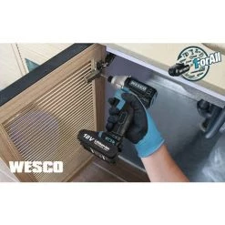 WESCOTOOLS Akku Schlagschrauber,WESCO 18V 2.0Ah Bürstenloser Schlagbohrschrauber,180 Nm,0-3600bpm,Bohrfutter Spannweite 6,35mm(1/4 Zoll), 2-Gangschaltung,LED-Licht Inkl.Gürtelclip,Akku Und Ladegerät WS2320 -Drehschlagschrauber Soldes 39582507 4