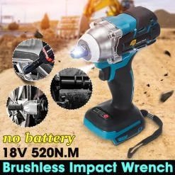 MANTA Drillpro Akku-Schlagschrauber 520 Nm Für 18V Makita (nur Maschine) -Drehschlagschrauber Soldes 40357963 5