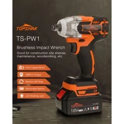 MAEREX MUSTOOL 18V Akku Schlagschrauber Bürstenloser Bohrschrauber Akkuschrauber Elektrowerkzeug -Drehschlagschrauber Soldes 41022245 2