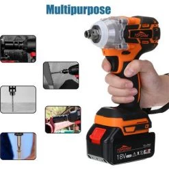 MAEREX MUSTOOL 18V Akku Schlagschrauber Bürstenloser Bohrschrauber Akkuschrauber Elektrowerkzeug -Drehschlagschrauber Soldes 41022245 4