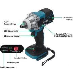 KINGSO 18V 1/2 520N.M Schlagschrauber Elektrischer Bürstenloser Akku-Schlagschrauber (nur Maschine) </p> 9 KINGSO 18V 1/2 520N.M Schlagschrauber Elektrischer Bürstenloser Akku-Schlagschrauber (nur Maschine) </p> -Drehschlagschrauber Soldes 41559108 3