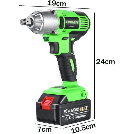 MANTA Akku Drehschlagschrauber Schlagschrauber 19.8Ah Ratschen Schrauber Akku Ladegerät Koffer 4 MANTA Akku Drehschlagschrauber Schlagschrauber 19.8Ah Ratschen Schrauber Akku Ladegerät Koffer – Bild 2
