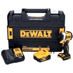 DeWalt DCF 850 P1 Akku Schlagschrauber 18 V 205 Nm 1/4" Brushless + 1x Akku 5,0 Ah + Ladegerät + TSTAK 8 DeWalt DCF 850 P1 Akku Schlagschrauber 18 V 205 Nm 1/4" Brushless + 1x Akku 5,0 Ah + Ladegerät + TSTAK -Drehschlagschrauber Soldes 46362811 2