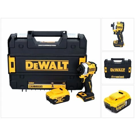 DeWalt DCF 850 Akku Schlagschrauber 18 V 205 Nm 1/4" Brushless + 1x Akku 5,0 Ah + TSTAK - Ohne Ladegerät 3 DeWalt DCF 850 Akku Schlagschrauber 18 V 205 Nm 1/4" Brushless + 1x Akku 5,0 Ah + TSTAK - Ohne Ladegerät