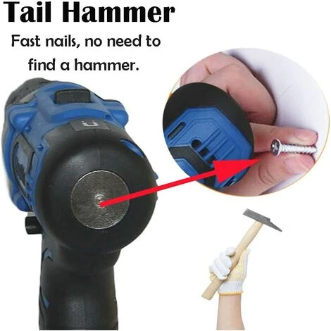 DAY PLUS 21V Akku-Bohrschrauber Mit Hammerkopf Magnet Funktion,1x 1.5Ah Akku,45Nm 18+1 Drehmomentstufen Akku-Bohrer Akkuschrauber 2 Gang 29-tlg Zubehör-Set 4 DAY PLUS 21V Akku-Bohrschrauber Mit Hammerkopf Magnet Funktion,1x 1.5Ah Akku,45Nm 18+1 Drehmomentstufen Akku-Bohrer Akkuschrauber 2 Gang 29-tlg Zubehör-Set – Bild 2