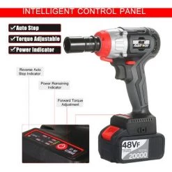 NANWEI Akku-Schlagschrauber 380 Nm Bürstenloser Drehmomentmotor Mit 1/2 Und 5/16 Zoll Quick Chuck 4.0A Schnellladegerät Multifunktionales Schlagset Mit Variabler Geschwindigkeit, Gürtel Und Tragetasche,EU-Plug 1 Batteriestandard-Zubehörkit - EU-Plug 1 Bat 11 NANWEI Akku-Schlagschrauber 380 Nm Bürstenloser Drehmomentmotor Mit 1/2 Und 5/16 Zoll Quick Chuck 4.0A Schnellladegerät Multifunktionales Schlagset Mit Variabler Geschwindigkeit, Gürtel Und Tragetasche,EU-Plug 1 Batteriestandard-Zubehörkit - EU-Plug 1 Bat -Drehschlagschrauber Soldes 47884701 5