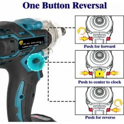 Akku-Schlagschrauber 2 EN 1 320N.M 1/2" ONEVAN Für Makita 18V -Drehschlagschrauber Soldes 52520322 5