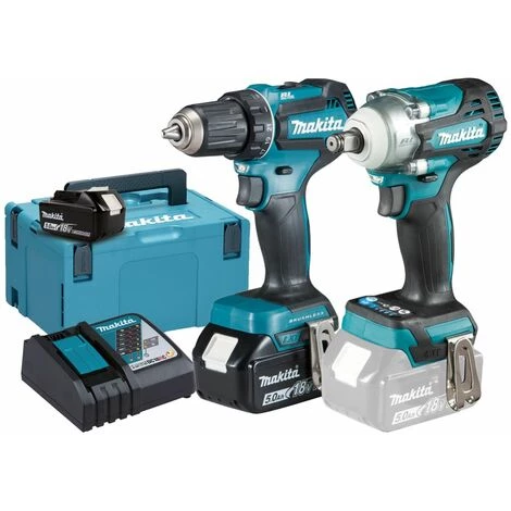 MAKITA 18V Akku-Kombo-Kit Bohrschrauber DLX2452TJ | DDF485 + DTW300 | 2x Akku 5,0 Ah MAKPAC 3 MAKITA 18V Akku-Kombo-Kit Bohrschrauber DLX2452TJ | DDF485 + DTW300 | 2x Akku 5,0 Ah MAKPAC