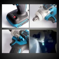 Akku-Schlagschrauber Drehschlagschrauber 2 EN 1 ONEVAN 320N.M 1/2" - Für Makita 18V Mit 1*Akku 11 Akku-Schlagschrauber Drehschlagschrauber 2 EN 1 ONEVAN 320N.M 1/2" - Für Makita 18V Mit 1*Akku -Drehschlagschrauber Soldes 53472940 5