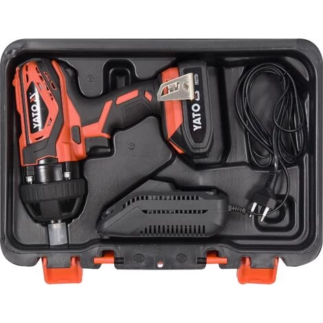 YATO Akku-Schlagschrauber - 18V - 300Nm - Inklusive Akku, Ladegerät Und Transportkoffer 7 YATO Akku-Schlagschrauber - 18V - 300Nm - Inklusive Akku, Ladegerät Und Transportkoffer – Bild 5