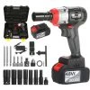 Nanwei Cordless Schlagschlüssel Kit Brushless Bohrer 1/2 & 1/4 Zoll Quick Chuck 380nm Drehmoment Schnelles Ladegerät 2x4.0A Batterievariable Geschwindigkeit Multifunktions-Impact Kit Mit 18 Zubehör Und Tragebox - Modell:EU-Stecker 2 Batterie-Luxus-Zubehör 1 Nanwei Cordless Schlagschlüssel Kit Brushless Bohrer 1/2 & 1/4 Zoll Quick Chuck 380nm Drehmoment Schnelles Ladegerät 2x4.0A Batterievariable Geschwindigkeit Multifunktions-Impact Kit Mit 18 Zubehör Und Tragebox - Modell:EU-Stecker 2 Batterie-Luxus-Zubehör -Drehschlagschrauber Soldes 55628881 1