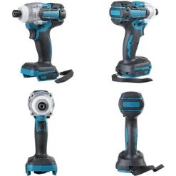 DRILLPRO 520 Nm Bürstenloser Akku-Schlagschrauber 2700 U / Min Elektroschrauber Stufenloser Schaltschalter Geeignet Für Makita 18-V-Akku -Drehschlagschrauber Soldes 56656939 5