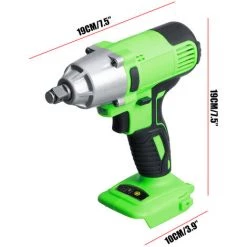 DRILLPRO Akku Schlagschrauber Ratschen Set Schrauber Kompatibel +2x Batterien -Drehschlagschrauber Soldes 57134979 2