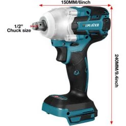 DRILLPRO 18V 588Nm Akku Schlagschrauber-LED Elektro Akkuschrauber (Nur Körper Ohne Batterie) 8 DRILLPRO 18V 588Nm Akku Schlagschrauber-LED Elektro Akkuschrauber (Nur Körper Ohne Batterie) -Drehschlagschrauber Soldes 57163064 2